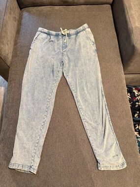 Z Supply Light Blue Denim-Style Jogger